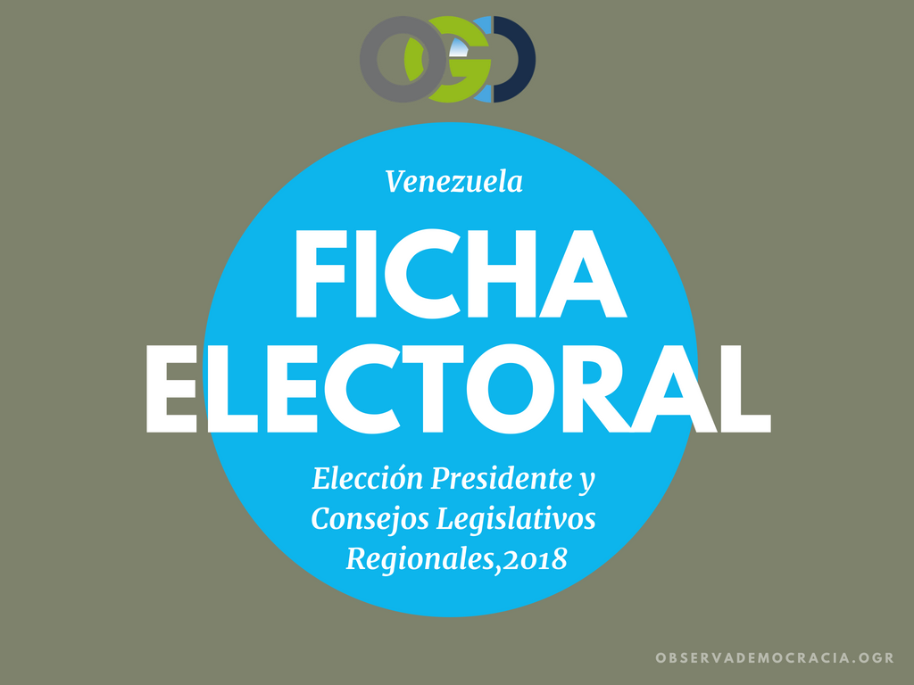 Ficha Electoral Eleccion Presidencial 2018 Venezuela
